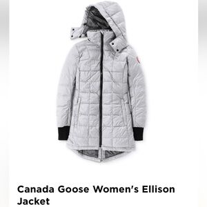 NWT AUTHENTIC Canada Goose Ellison Jacket Size Medium In Silverbirch